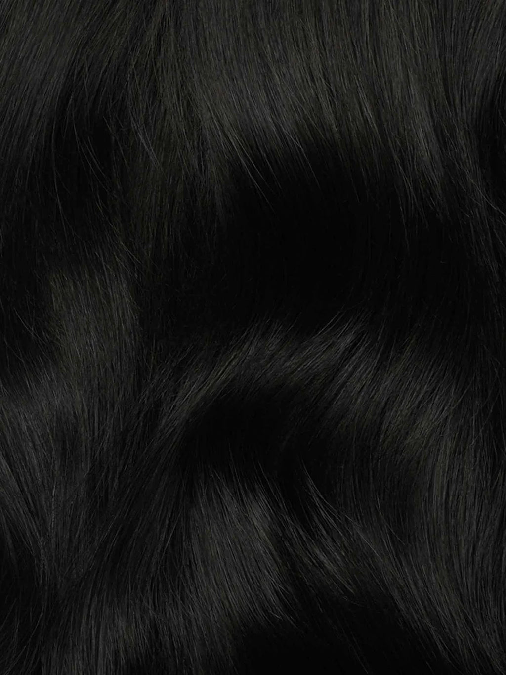 20" Deep Ebony invisible clip-In Hair Extensions (160g)