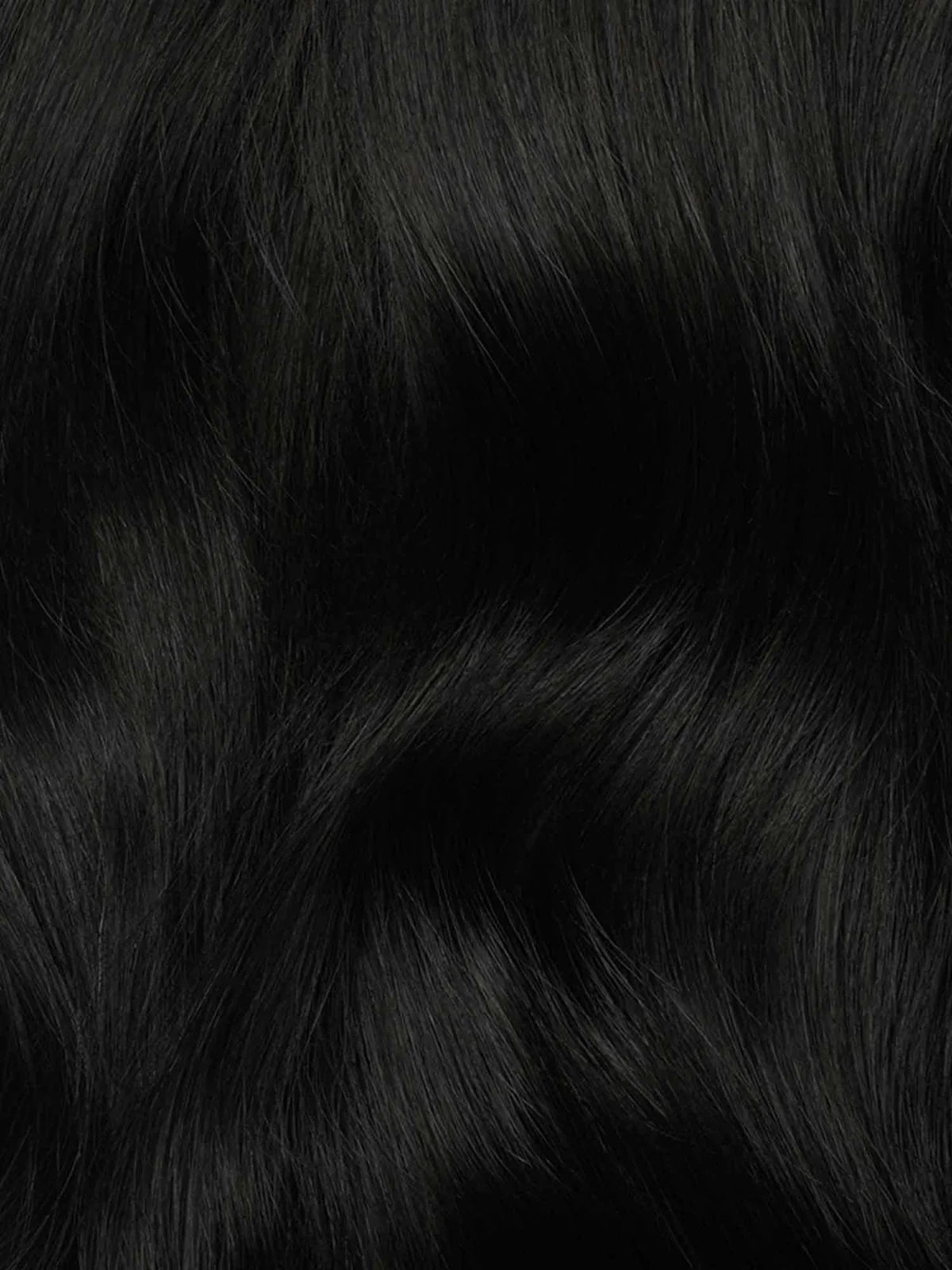 20" Deep Ebony invisible clip-In Hair Extensions (160g)